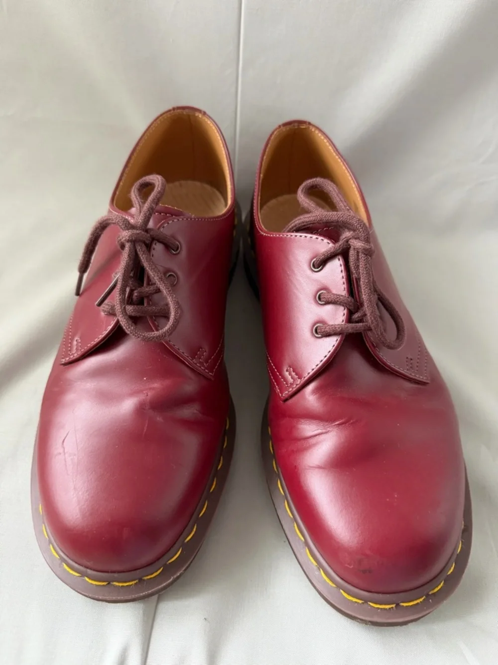 Doc Marten Men's Burgundy made in England 1461 (shoe A 0198)